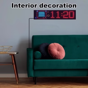 LED pour fenêtre de Voiture, LED Dynamique colorée 9*37cm