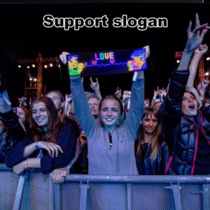 LED pour fenêtre de Voiture, LED Dynamique colorée 9*37cm