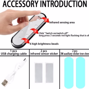 Éclairage LED sans fil pour portières latérales de voiture