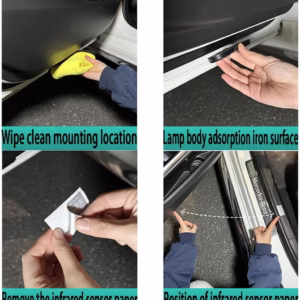 Éclairage LED sans fil pour portières latérales de voiture