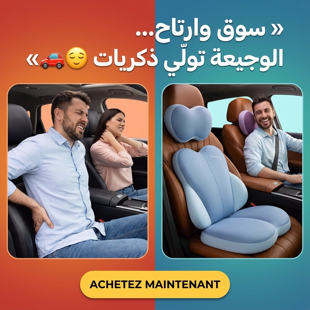 Coussin Ergonomique de Siège Auto 3-en-1