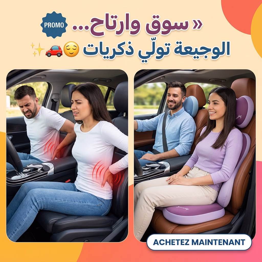 Coussin Ergonomique de Siège Auto 3-en-1