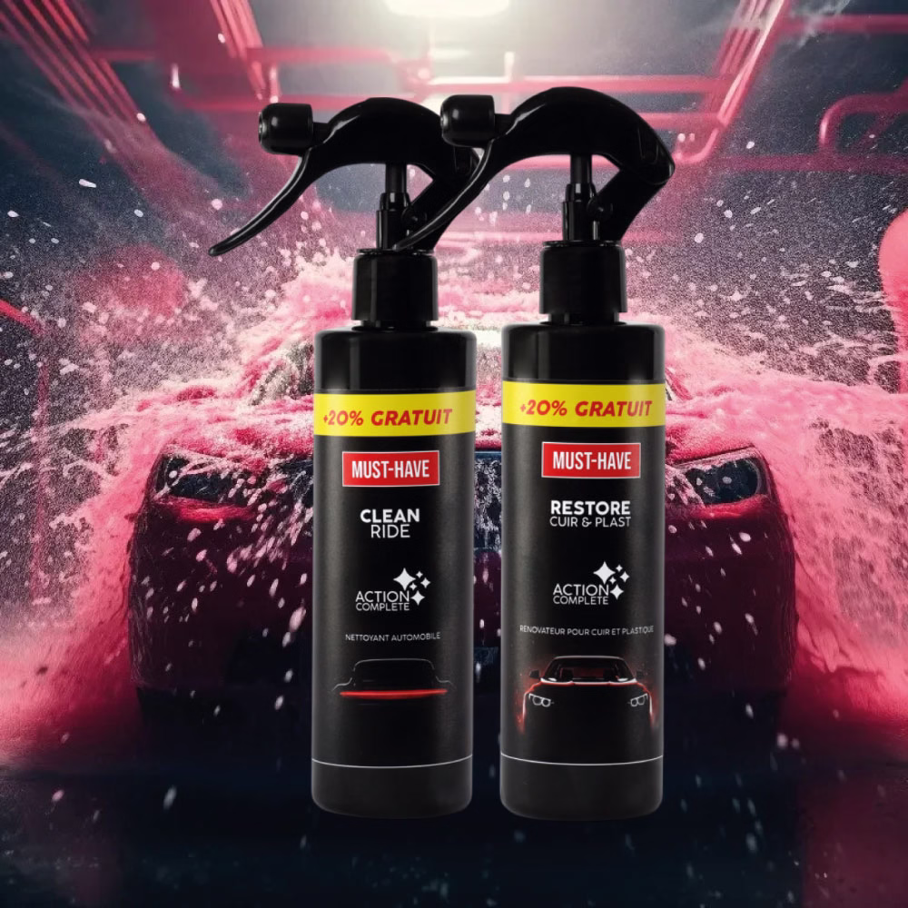 PACK Nettoyage & Rénovation Intérieur Voiture