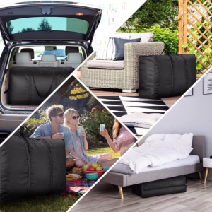 Grand sac de rangement noir