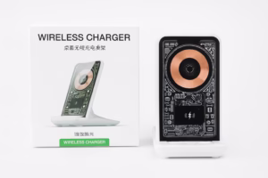 Chargeur Sans Fil Design Transparent – Ultra Rapide & Moderne