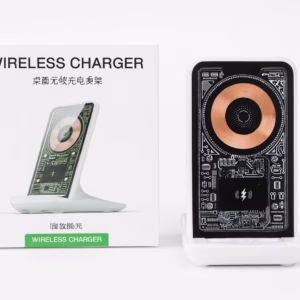 Chargeur Sans Fil Design Transparent – Ultra Rapide & Moderne