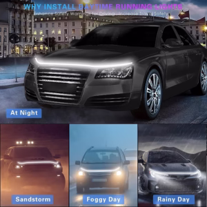 GlowLine™ – Bande LED Avant pour Capot de Voiture