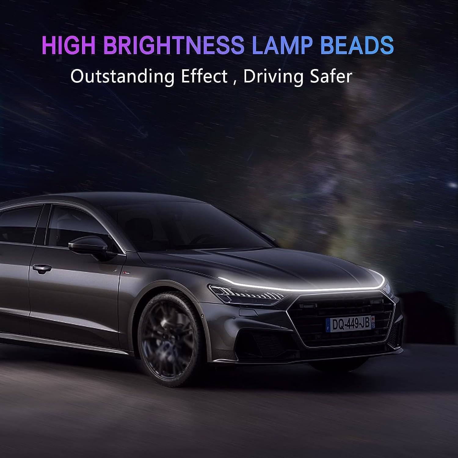 GlowLine™ – Bande LED Avant pour Capot de Voiture