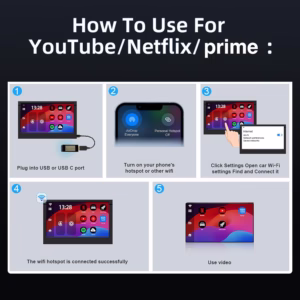 Récepteur Multimédia Automobile Android USB  4 Go/64 Go