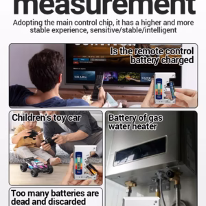 Testeur de Batterie Numérique – Écran LCD, Compatible AA/AAA/9V/1.5V et Piles Bouton