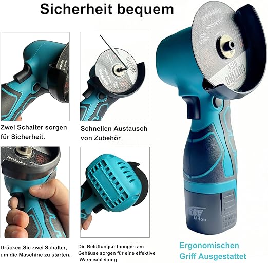 Mini meuleuse d&rsquo;angle sans fil