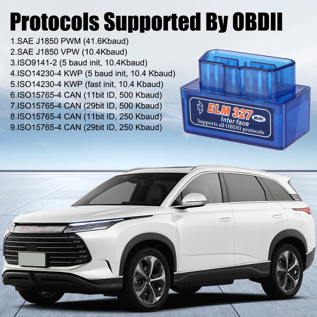 ELM327 OBD2 Bluetooth V2.1 – Scanner Auto, Outil Diagnostic et Lecteur de Codes